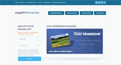 Desktop Screenshot of mygolfmembership.ie